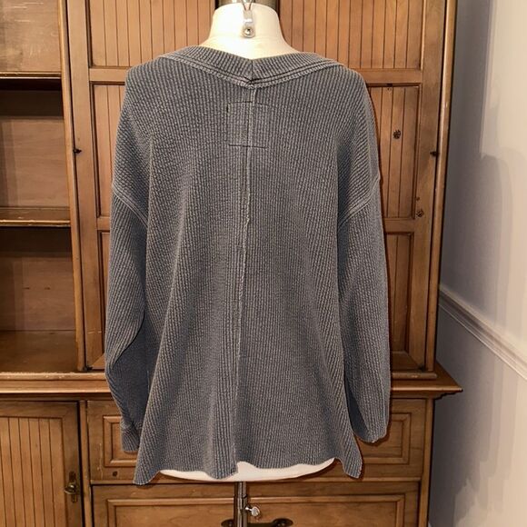 Aerie Oversized Textured Top, SZ XS - Picture 2 of 8